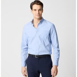 J.Crew Slim Untucked Flex Casual Shirt Button Down Waterfall Blue Mens Large NWT